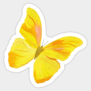 Sun  Butterfly Sticker